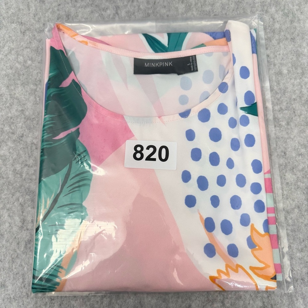 Minkpink Idea of Happiness Tee Dress Multi size Large - Picture 14 of 14
